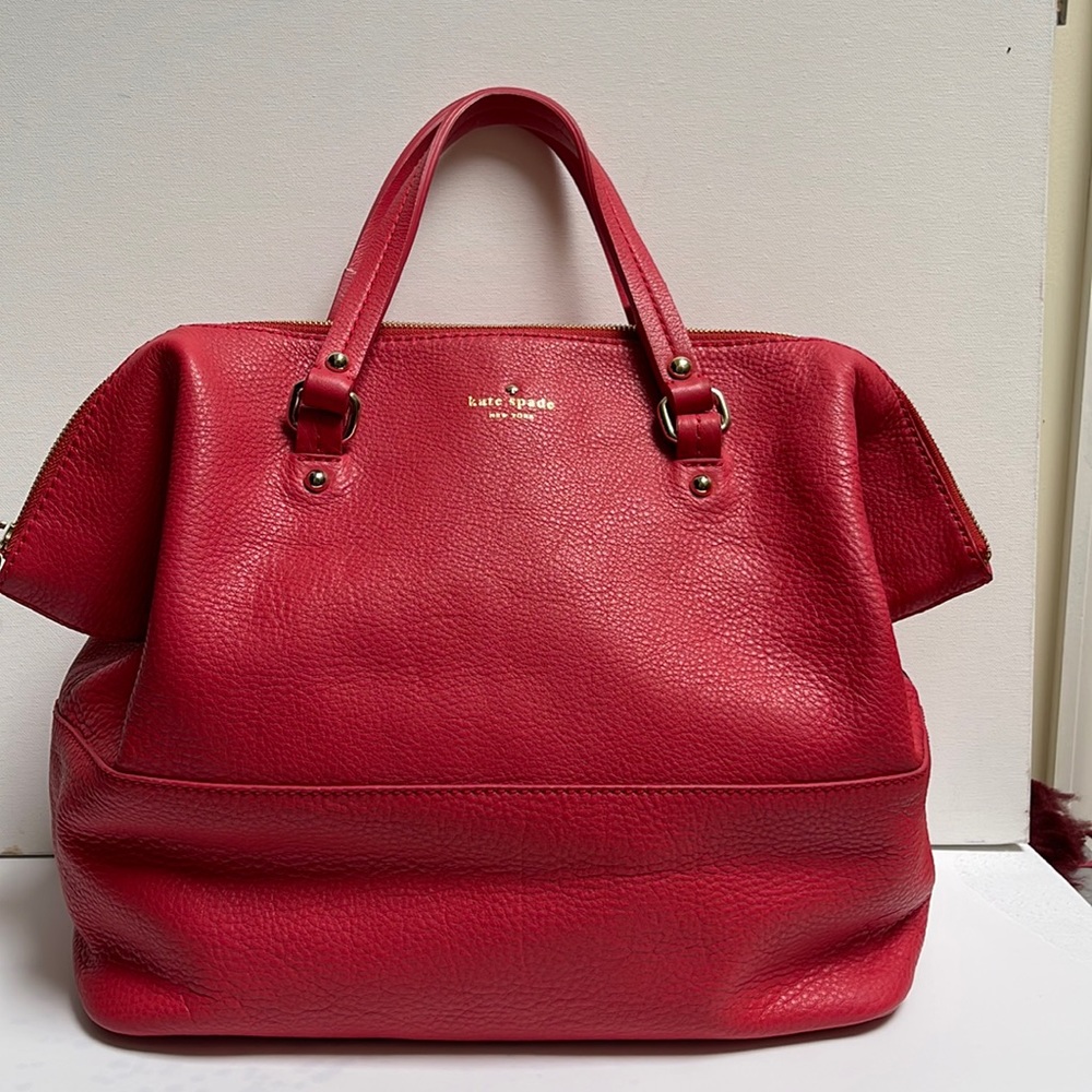 Kate Spade Red Leather Satchel